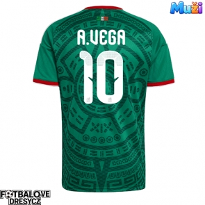 Mexiko Alexis Vega #10 Domácí Dres MS 2026 Krátký Rukáv